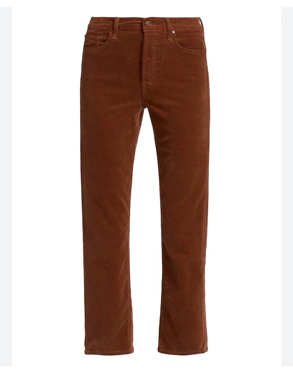 MOTHER THE TOMCAT ANKLE Corduroy Pants size: 32 burnt orange color - Picture 16 of 16